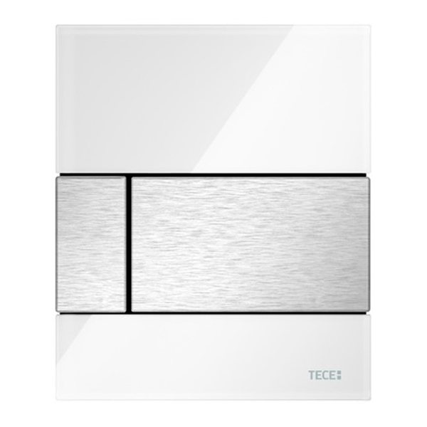 9242801 TECEsquare Urinal, белый клавиша нержавеющая сталь