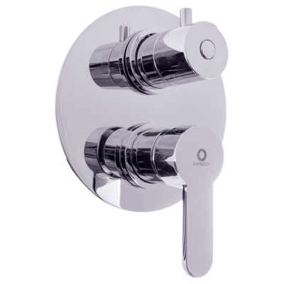 ZA087.3 ZAMBEZI Смеситель для ванны / душа встраиваемый на 3 положения, в комплекте 