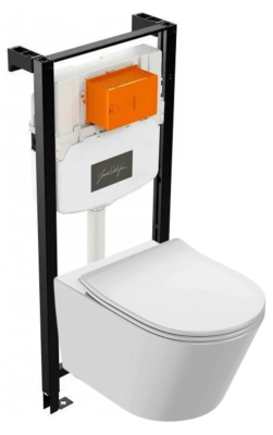 Комплект 3в1: Инсталляция, унитаз с сиденьем Jacob Delafon Bastille K24091201