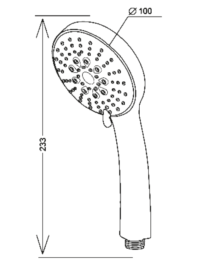 Ручной душ, 5 реж., арт. SSP755, ESKO