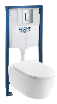 Комплект 4в1: Инсталляция с панелью смыва 38772001, унитаз-торнадо, сиденье SACG006K SSWW K25021204