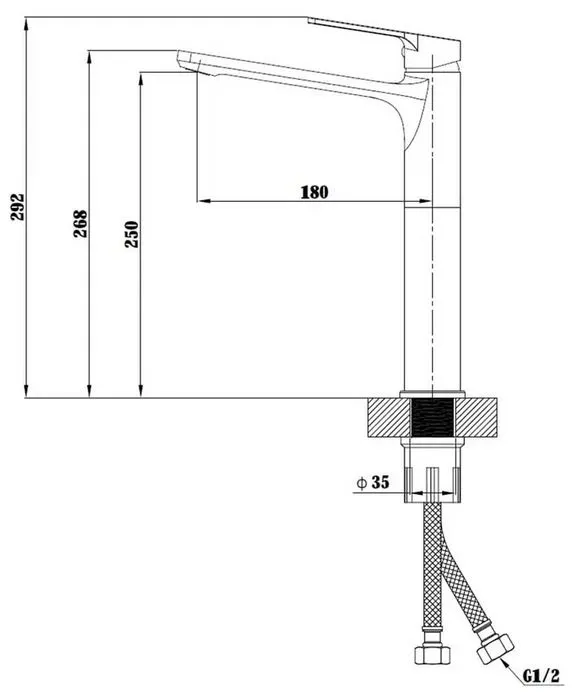 Смеситель для раковины, хром ESKO Saint-Petersburg SPb 25