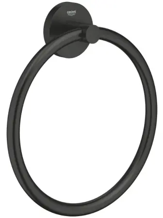 Кольцо-держатель для полотенца, черный матовый Grohe QuickFix Start 411742430
