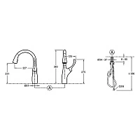 Смеситель для кухни, хром Jacob Delafon Suzanne E72511-CP