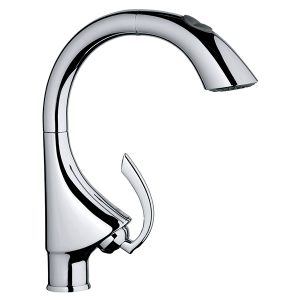 Смеситель для кухни с выдвижным изливом, хром Grohe К4 33782000