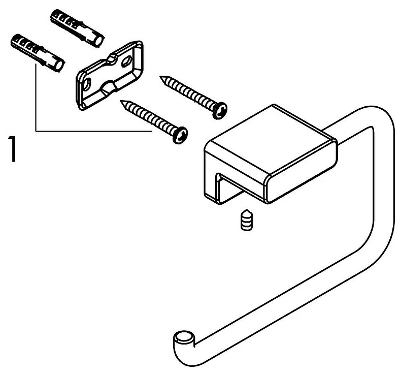 Держатель туалетной бумаги, бронза Hansgrohe AddStoris 41771140