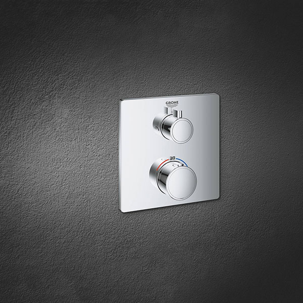 Термостат для душа с переключателем на 2 положения, хром Grohe Grohtherm 24079000