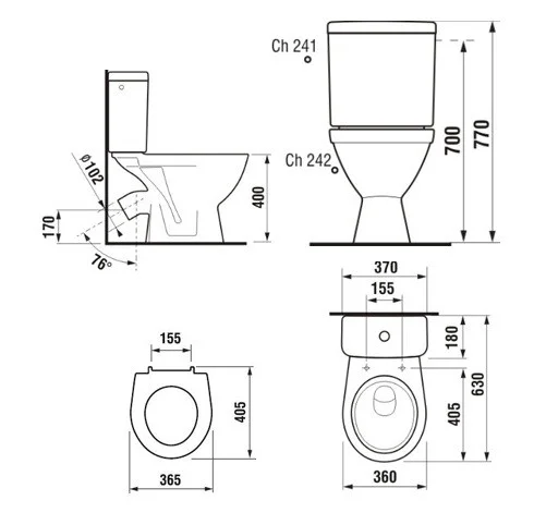 Унитаз напольный Jika Lyra 8242340002429
