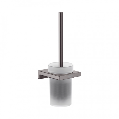 Туалетный ершик, комплект, шлифованный черный хром Hansgrohe AddStoris 41752340