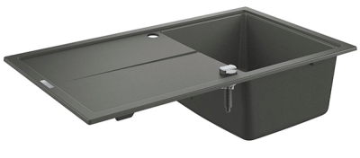 Мойка K400, композитная, оборачиваемая, с 1 чашей и крылом, 860х500, серый гранит Grohe 31640AT0