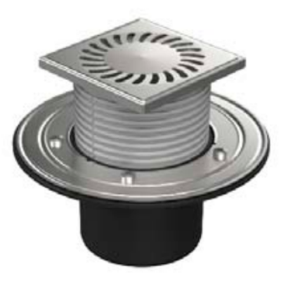 Трап точечный для пола, нижний слив, черный MCH 386A