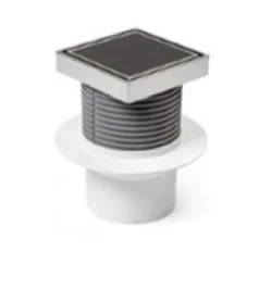 C421L Водоотводящий трап с решеткой под плитку, с гидрозатвором, вертикальный выпуск DN110