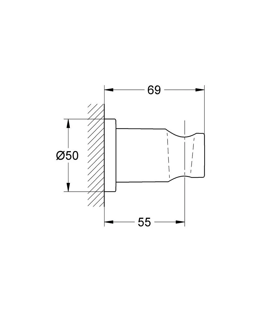 Держатель ручного душа, черный Grohe Rainshower 22117KF0