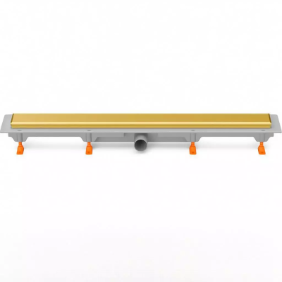 Трап линейный для пола, боковой слив, золото MCH CH650KN1ZL