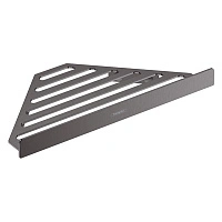 Полочка-корзинка, угловая, шлифованный черный Hansgrohe AddStoris 41741340