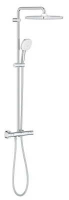 Душевая система с термостатом для душа, хром Grohe Tempesta 250 Cube 26689001