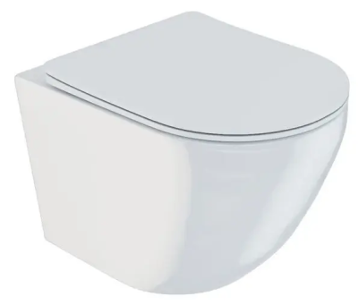 Унитаз подвесной со смывом торнадо и крышкой-сиденьем, белый SSWW WCT3029