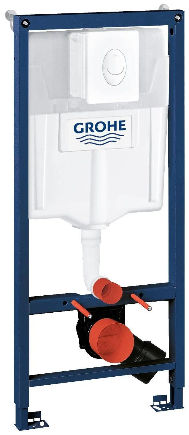 Инсталляция GROHE Rapid SL для подвесного унитаза в комплекте панелью смыва Skate Air 38722001