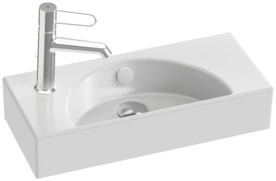 Раковина 50х22, левая, белая Jacob Delafon Odeon Rive Gauche EGO112-55-00