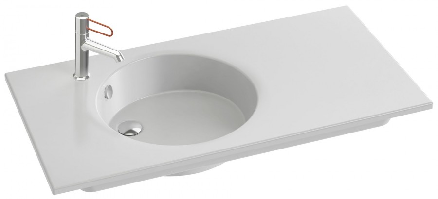 Раковина встраиваемая сверху 101, белая Odeon Rive Gauche Jacob Delafon EXAU112-Z-00