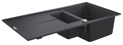 Мойка K400, композитная, оборачиваемая, с 1,5 чашей и крылом, 1000x500, черный гранит Grohe 31642AP0