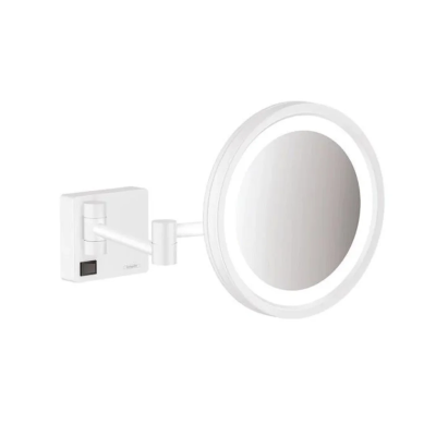 Зеркало косметическое с подсветкой, белый Hansgrohe AddStoris 41790700
