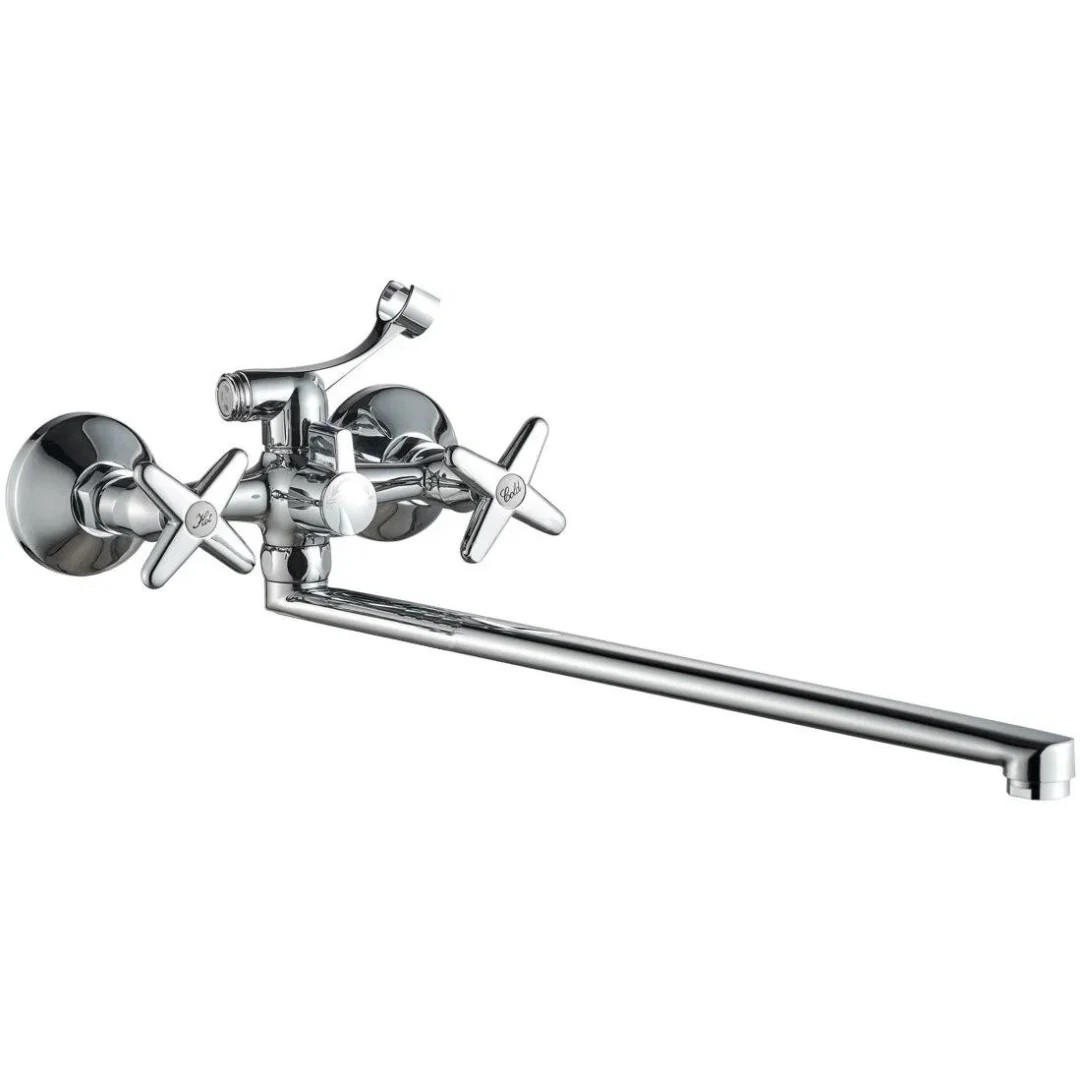 Смеситель для ванны, длинный излив, хром VODA Vasilek VL31