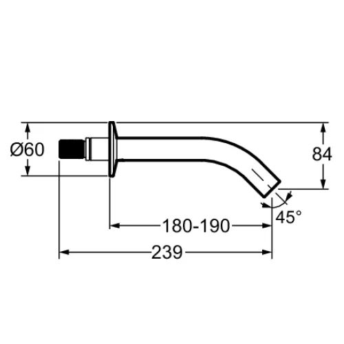 Излив для ванны, хром Jacob Delafon Grands Boulevards E39573-CP