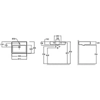 Раковина накладная 60, черная Jacob Delafon Vivienne EXBH112-NGM