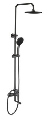 Душевая система со смесителем для ванны, оружейная сталь ESKO Lagos ST205LGGM