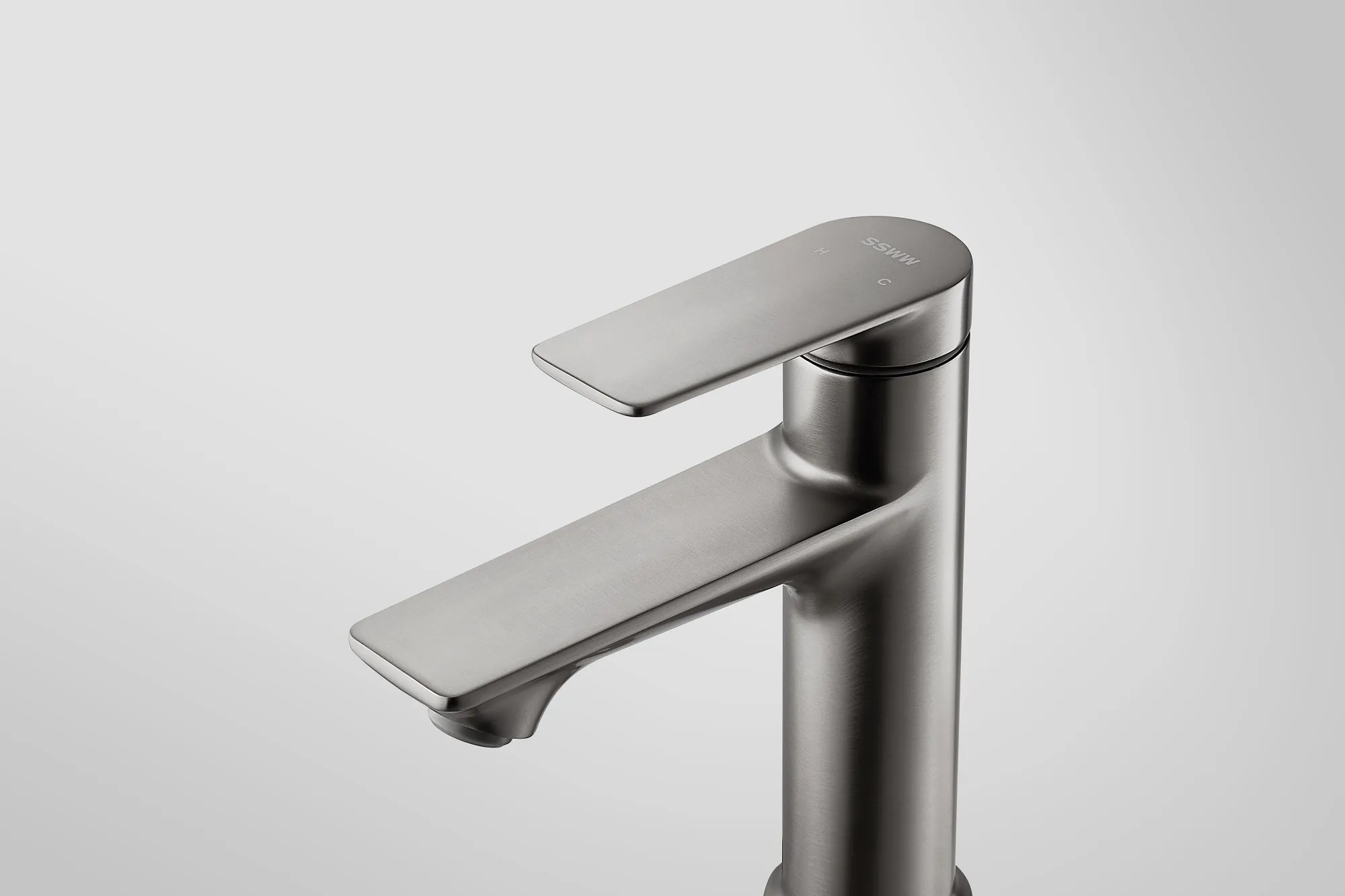 Смеситель для раковины, серый SSWW SATM015A-GA0-1