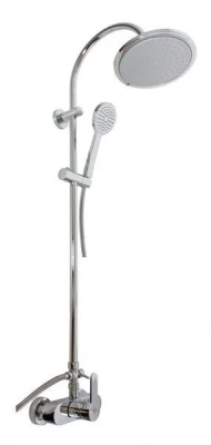 ZA081.5/3CB ZAMBEZI Душевая система с душевым смесителем, верхний душ 230мм