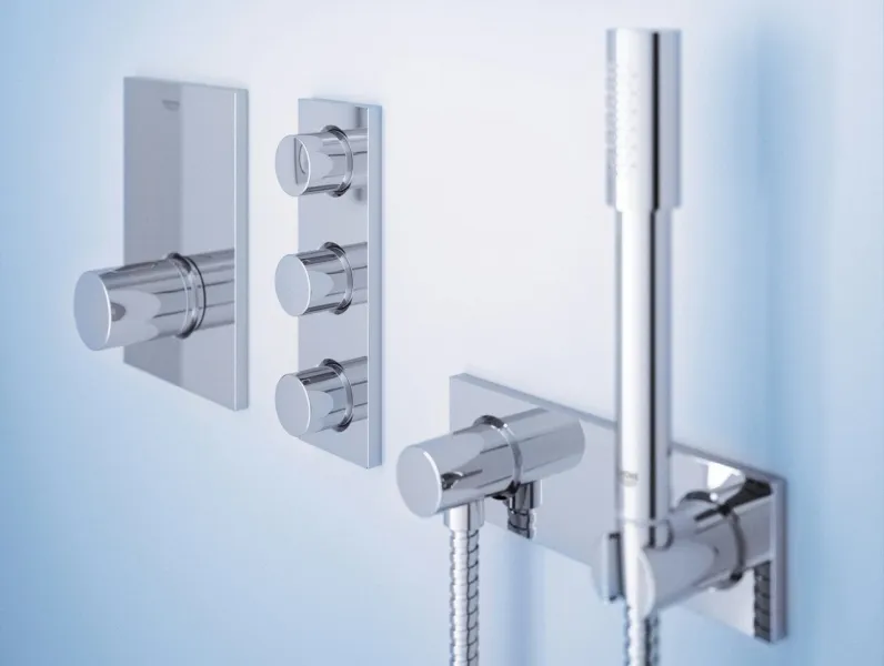 Центральный термостат, внешняя часть, хром Grohe Grohtherm F 27619000