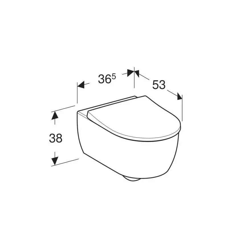 Унитаз подвесной с сиденьем Geberit Icon 500.784.01.1