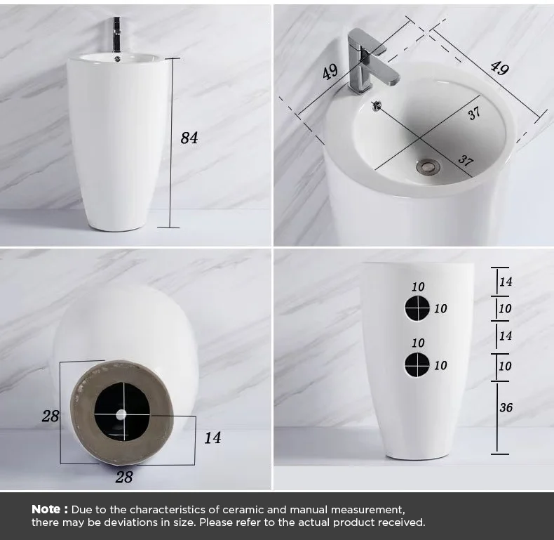 Раковина напольная, белая SSWW WCL3558