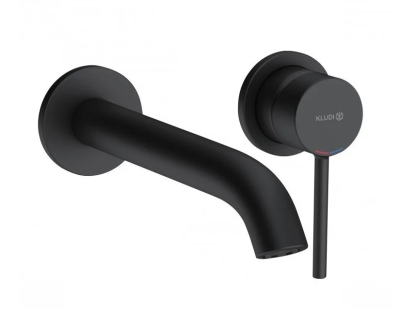 Смеситель для раковины, на 2 отверстия, черный Kludi Bozz 382453976