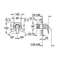 Смеситель для душа Grohe BauFlow 29046000