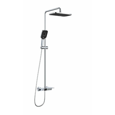 Душевая система со смесителем для ванны с LED датчиком температуры, хром ESKO ST30105