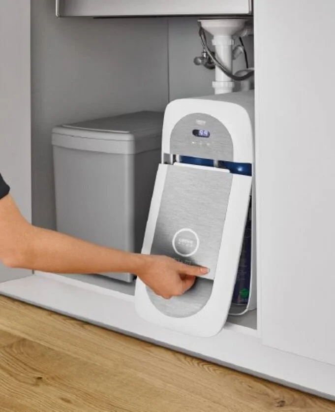 Смеситель для кухни с системой фильтрации, охлаждения,газир-ния, суперсталь Grohe Blue Home 31455DC1