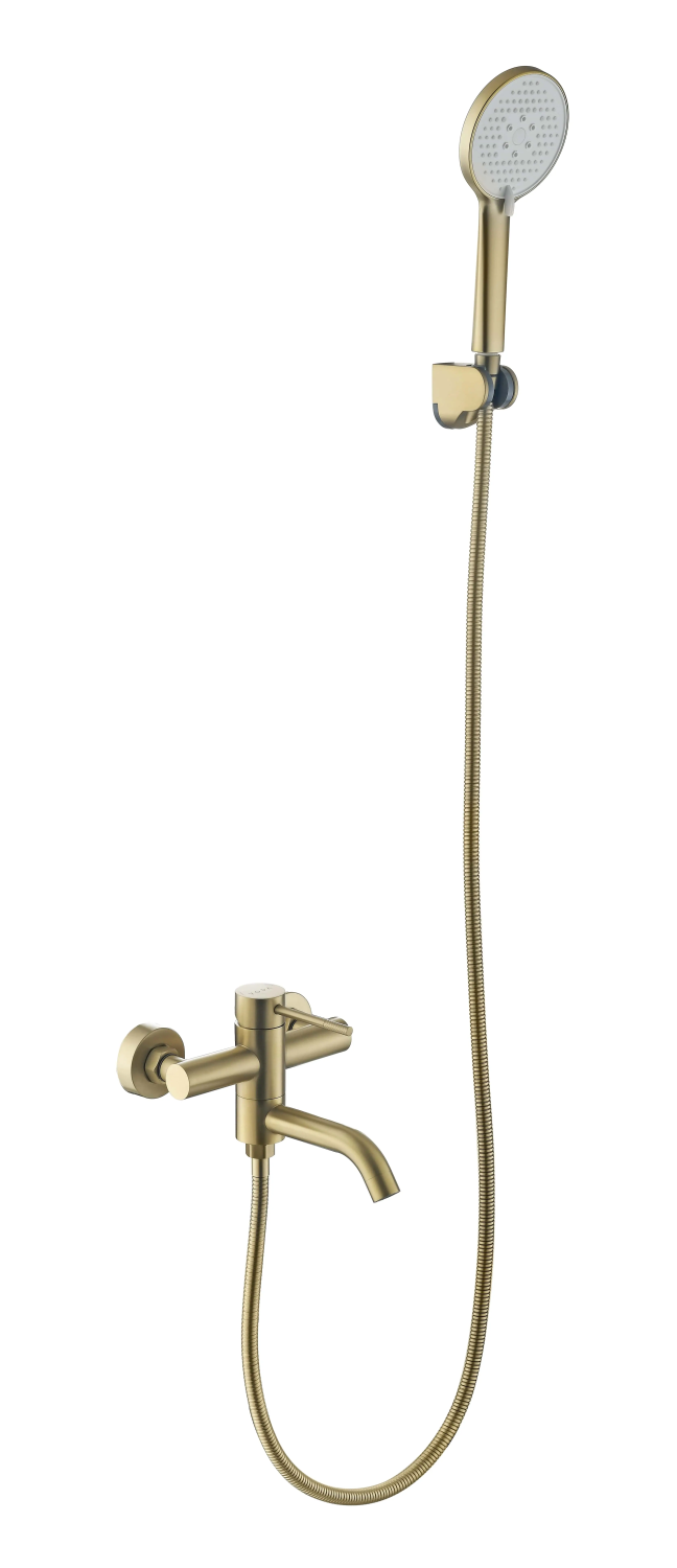 Смеситель для ванны, с аксессуарами, золото VODA Vessel VSL54G-2