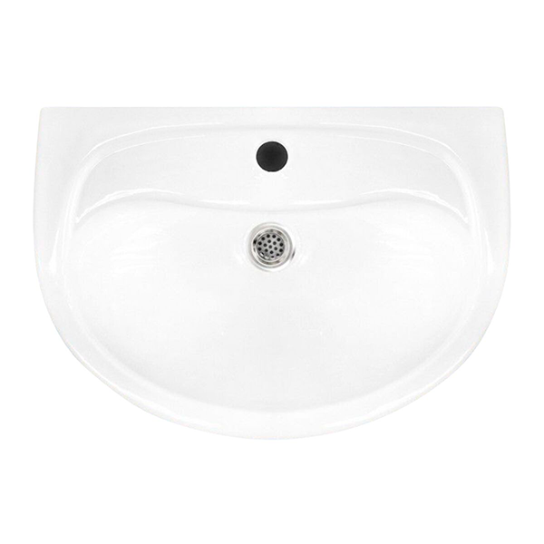 UZU55-02 Умывальник (раковина) с керамическим пьедесталом 55х40