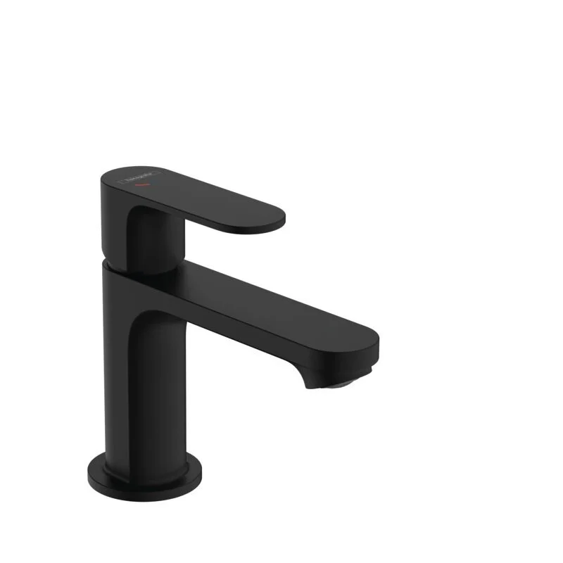 Смеситель для раковины 80, с донным клапаном, черный Hansgrohe Rebris S CoolStart EcoSmart 72586670