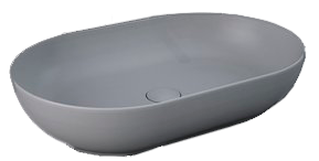 Раковина накладная 55, серая Rak Ceramics Feeling FEECT5500503A