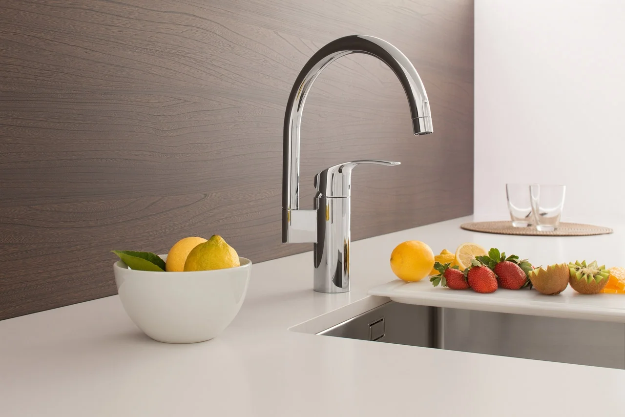 Смеситель для кухни GROHE Eurosmart, высокий излив (33202002)