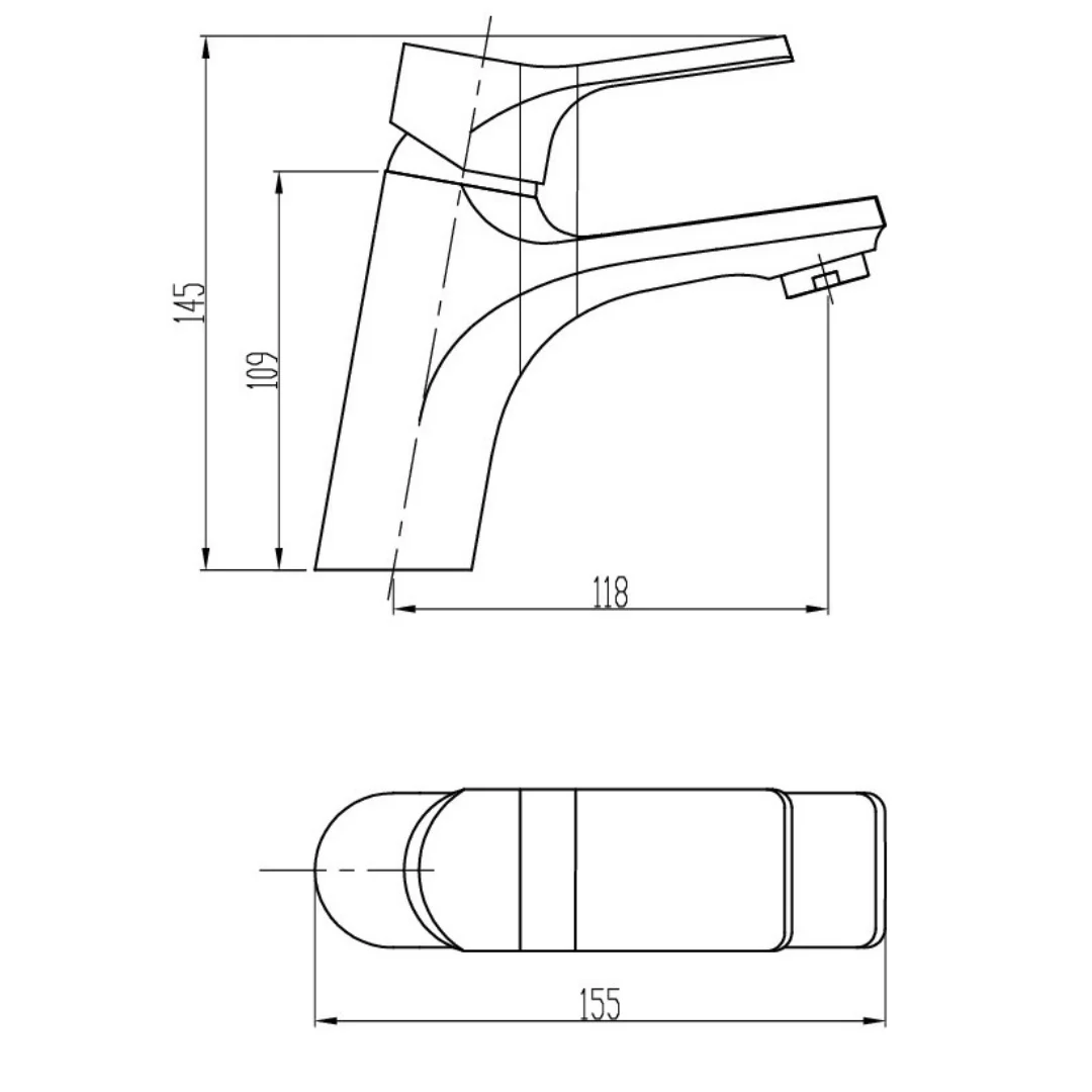 Смеситель для раковины, хром ESKO Eiger EG 26