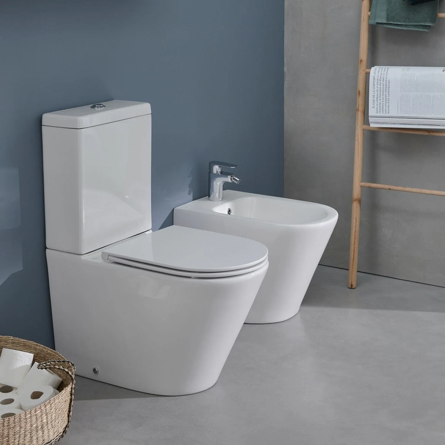 Биде напольное, белое Jacob Delafon Rodin EBJ0002-00