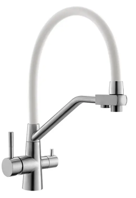 Смеситель для кухни, белый ESKO K25 W