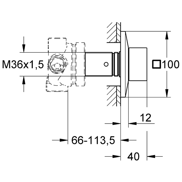 Переключатель для душа на 3 положения Grohe Allure Brilliant 19798000