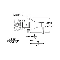 Переключатель на 5 положений Grohe Grandera 19942IG0
