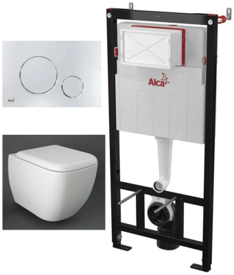 Комплект 4в1: Инсталляция с панелью смыва M671, унитаз с сиденьем Metropolitan K21062204